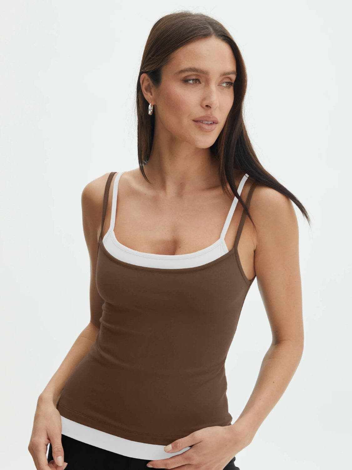Chic faux layered cami top - Love Salve